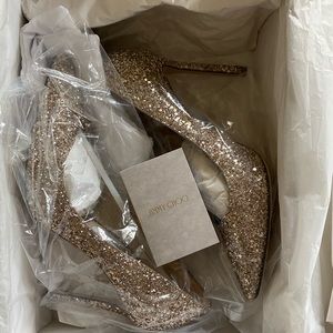 Gorgeous Jimmy Choo Romy 100. Excellent condition.